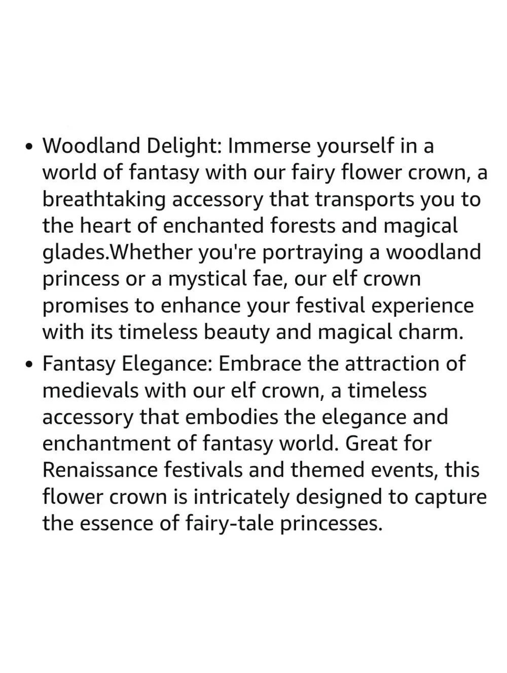 Mostory NWT Forest Fairy Crown Moon Gem Renfaire Headband Elven Crown Cosplay